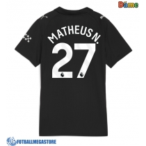 Fotballdrakt Dame Manchester City Matheus Nunes #27 Bortedrakt 2025-26 Kortermet